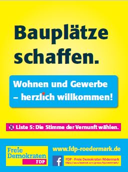 Bauplätze schaffen.