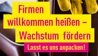 Firmen willkommen heißen